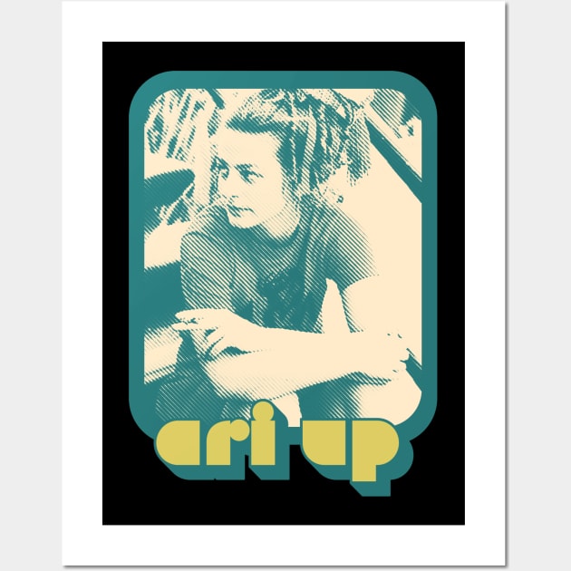 Ari Up ////// Retro Punk Aesthetic Fan Design Wall Art by DankFutura